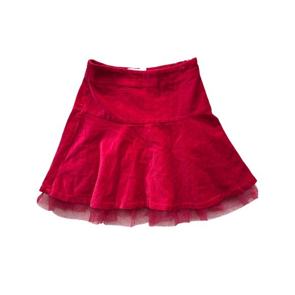 Children’s Place Red Velvet Holiday Party Tulle Skirt NWT Size 14 - Picture 4 of 8